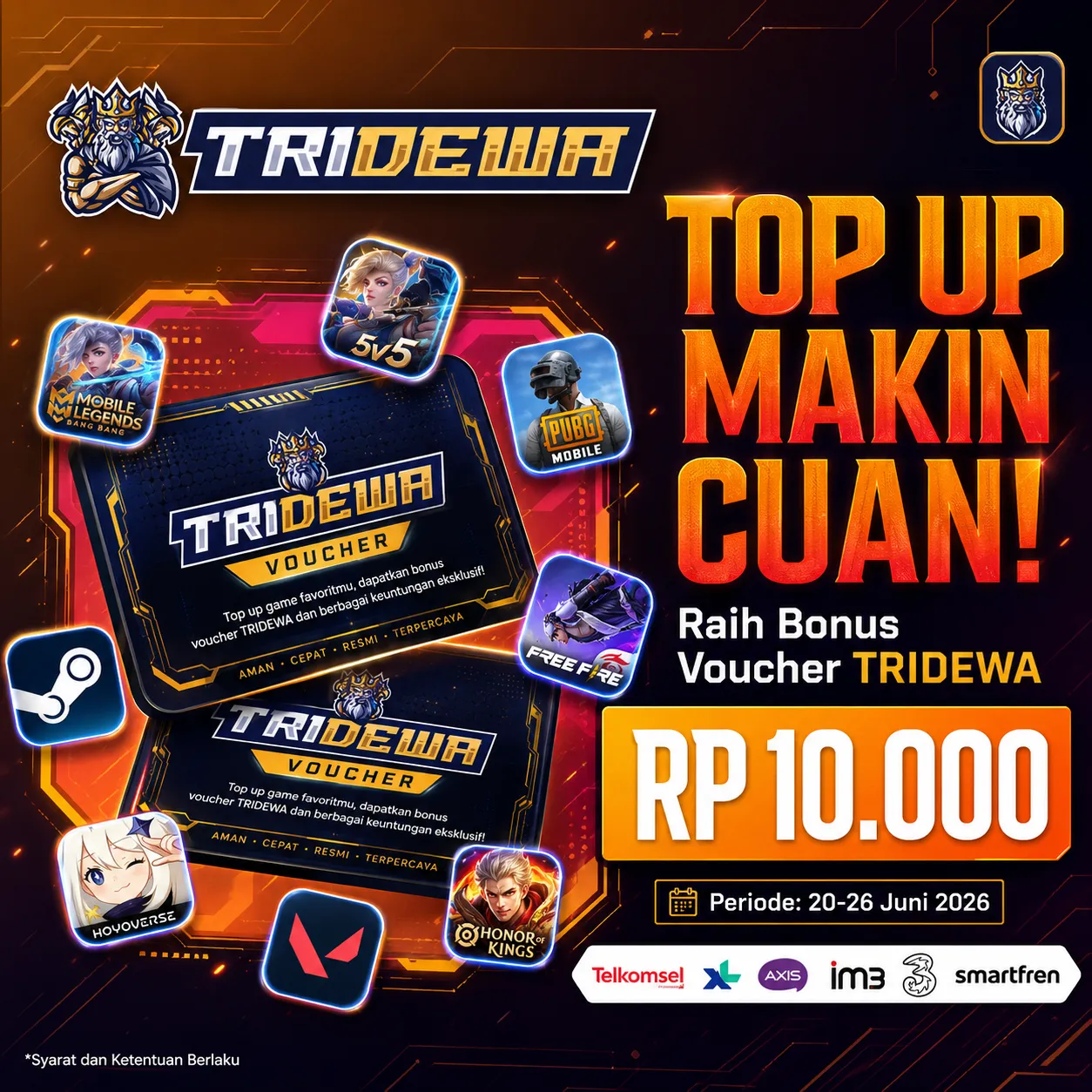TRIDEWA Top Up Game QRIS